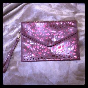 Beautiful burgundy envelope clutch